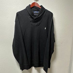 polo ralph lauren black men's crewneck